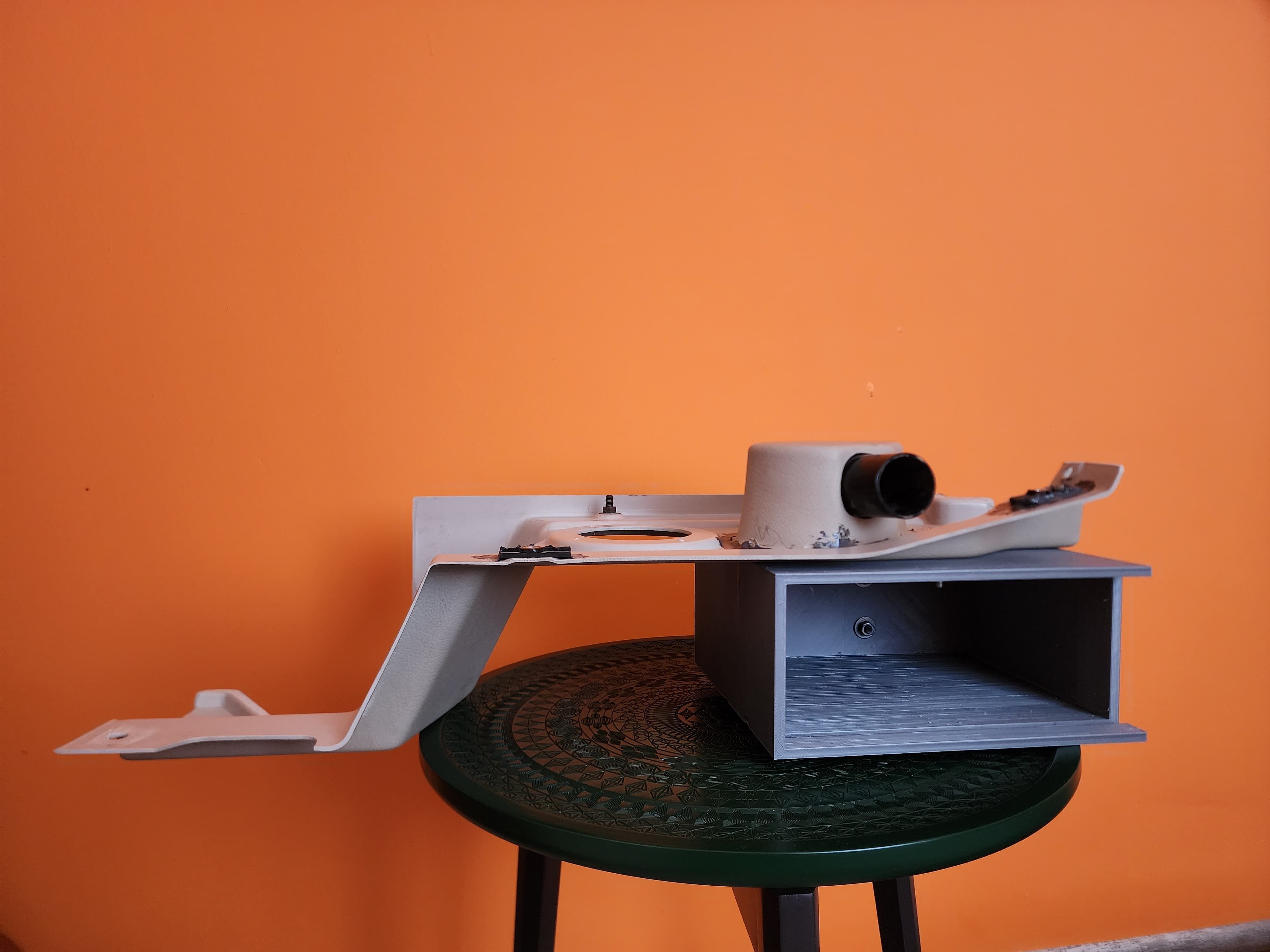 Cooling Cabinet and Storage for Hidromek HMK 600MG Grader 3D print model_4