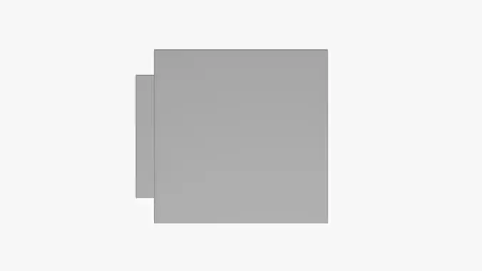 Basic LED Lightbox Sign - Geometry Only No Textures No Materials