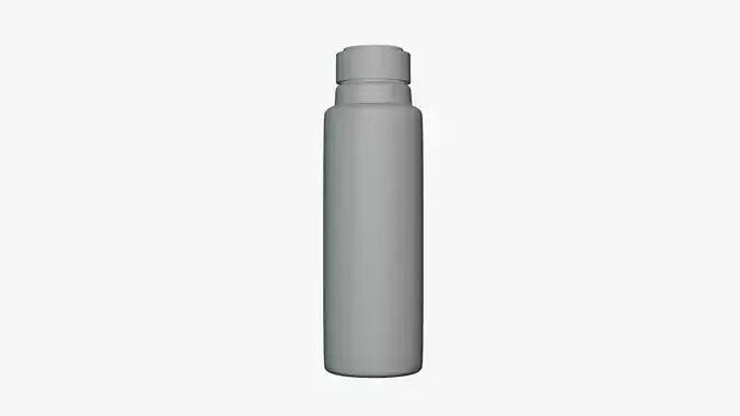 Basic Bottle with Label - Geometry Only No Textures No Materials