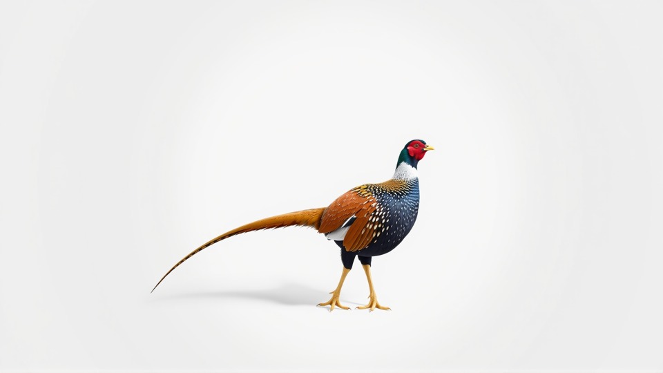 Realistic Pheasant Bird Model 3D with High-Quality Texture Low-poly 3D model_3