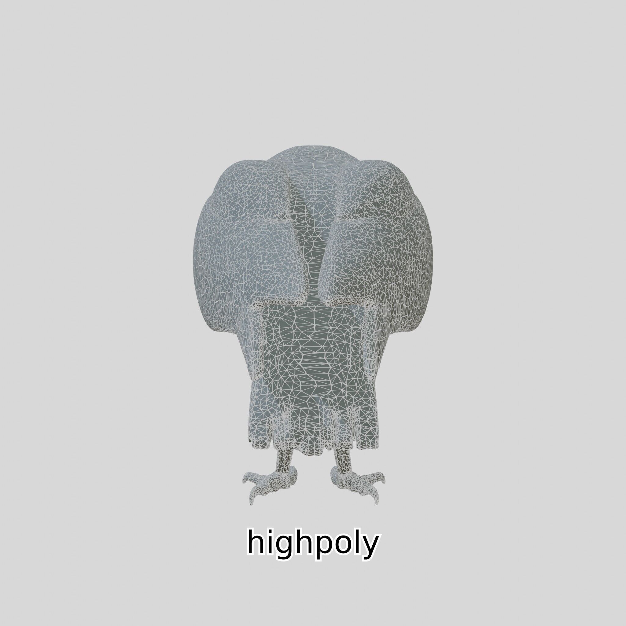 Realistic Owl Bird Model for Animation and Gaming Low-poly 3D model_28