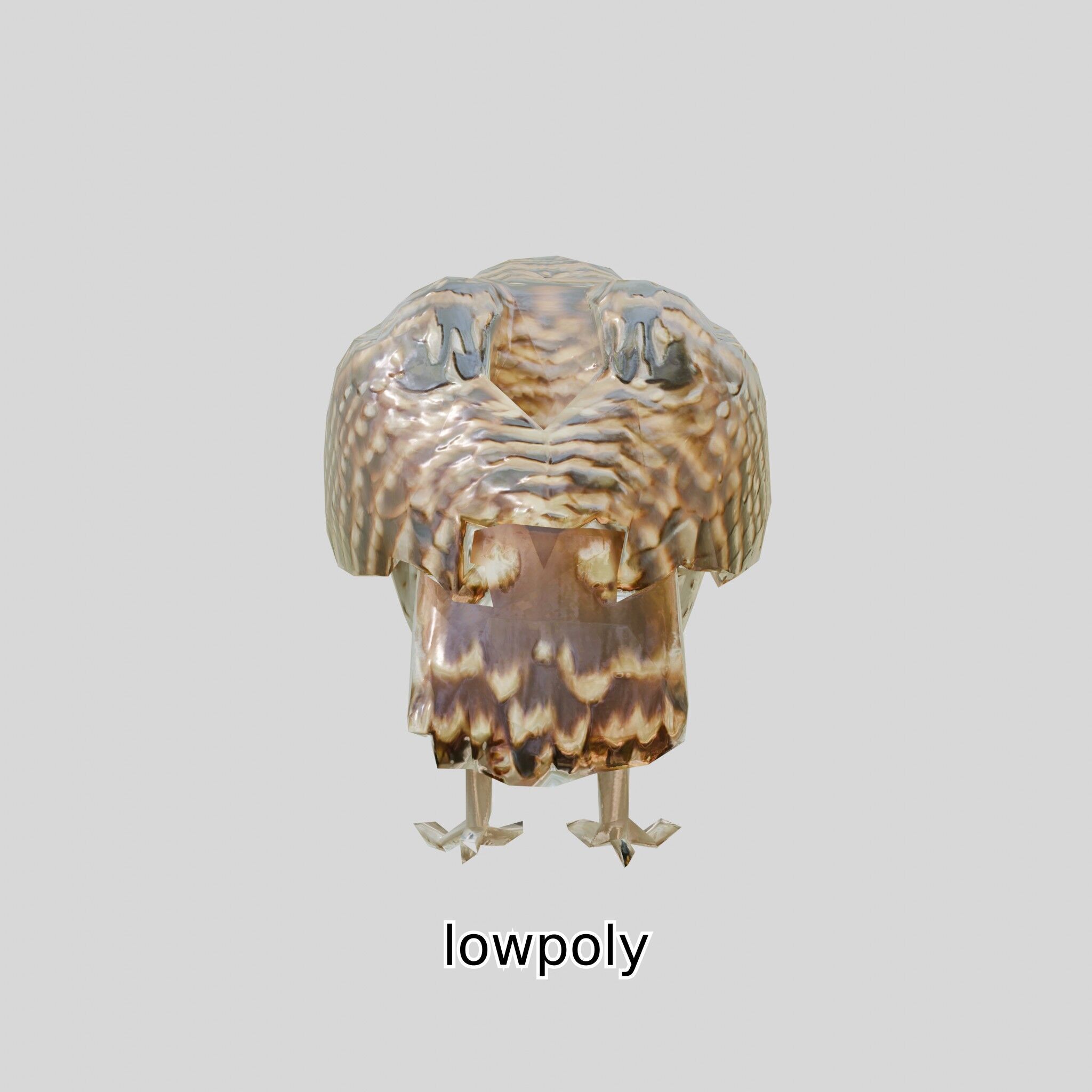 Realistic Owl Bird Model for Animation and Gaming Low-poly 3D model_33