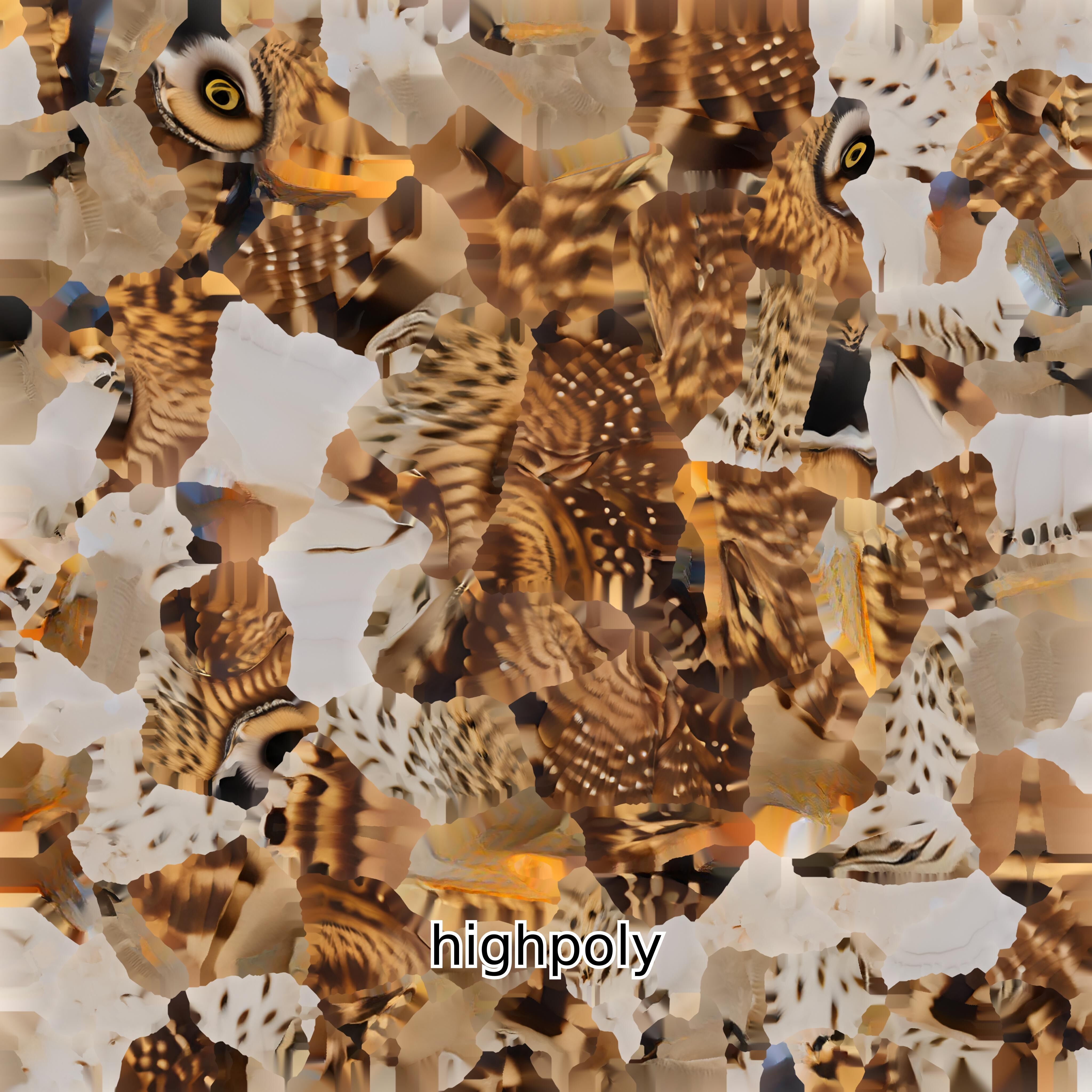 Realistic Owl Bird Model for Animation and Gaming Low-poly 3D model_32