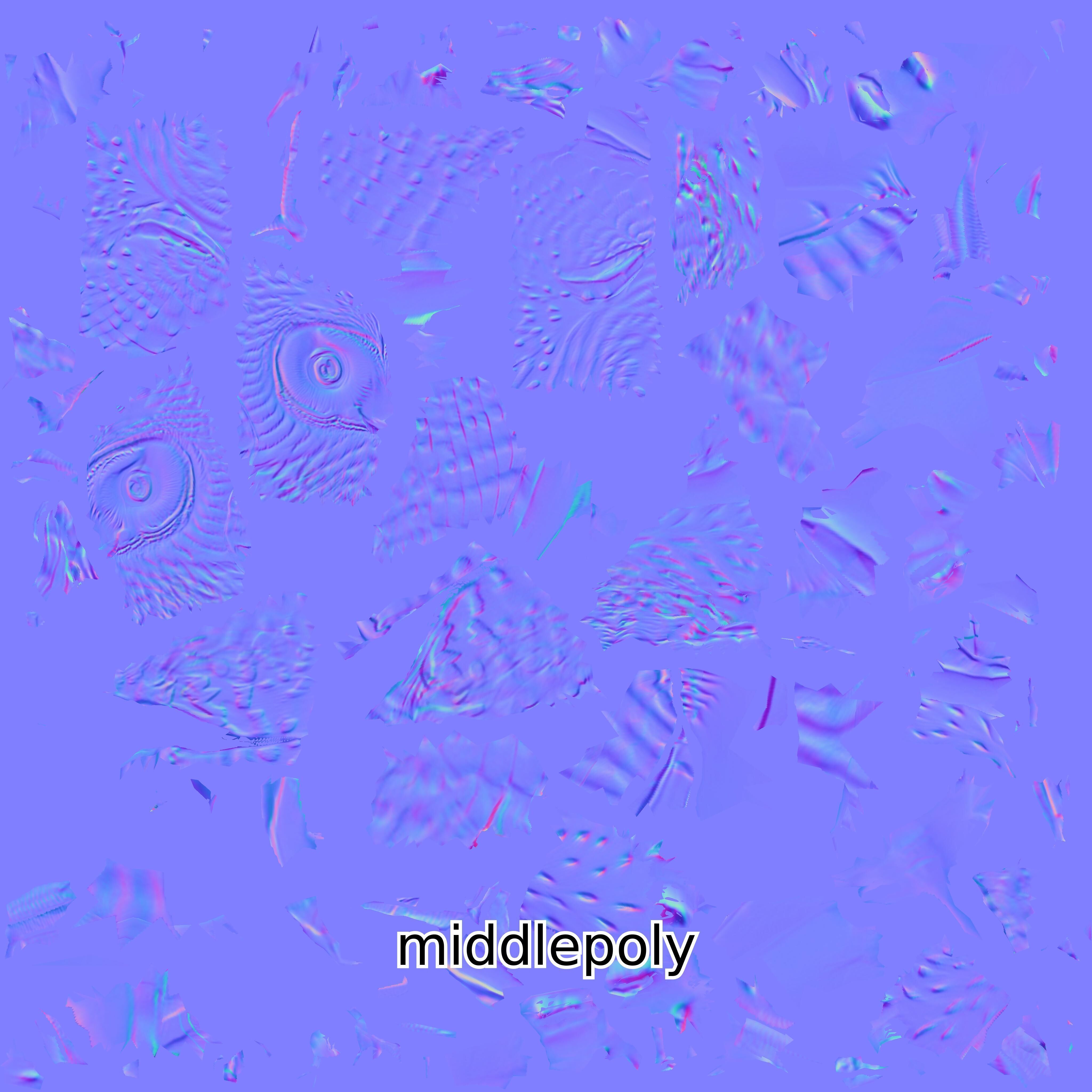 Realistic Owl Bird Model for Animation and Gaming Low-poly 3D model_16