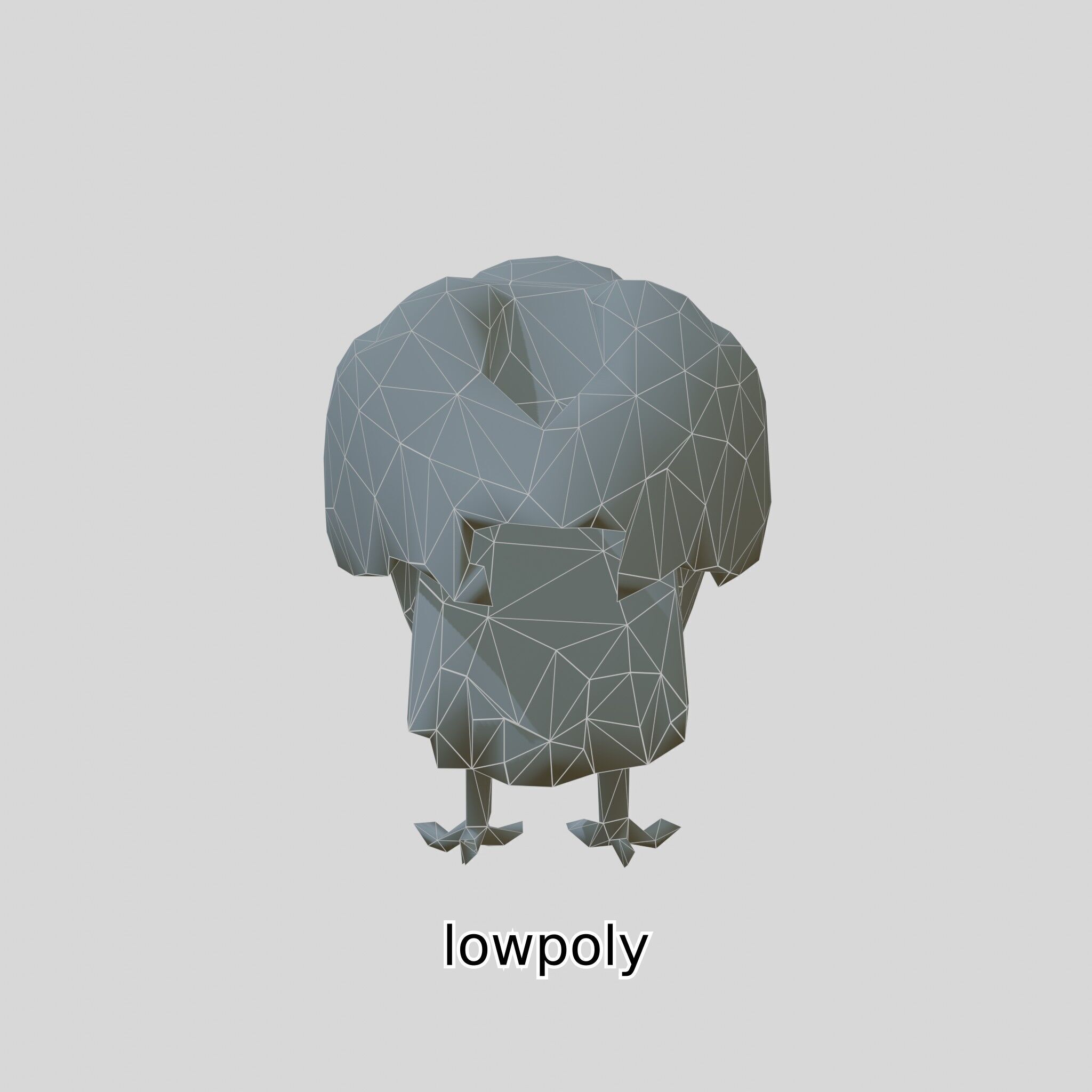 Realistic Owl Bird Model for Animation and Gaming Low-poly 3D model_40