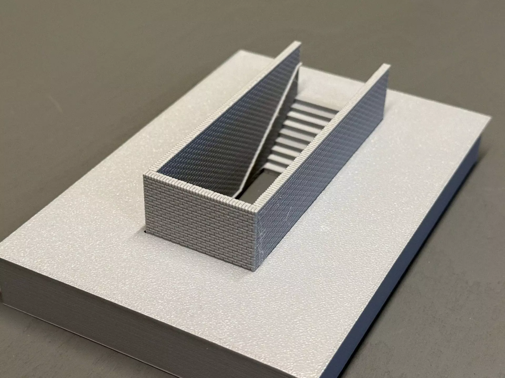 Model Railway Station Platform Brick Subway Steps V1 3D print model_0