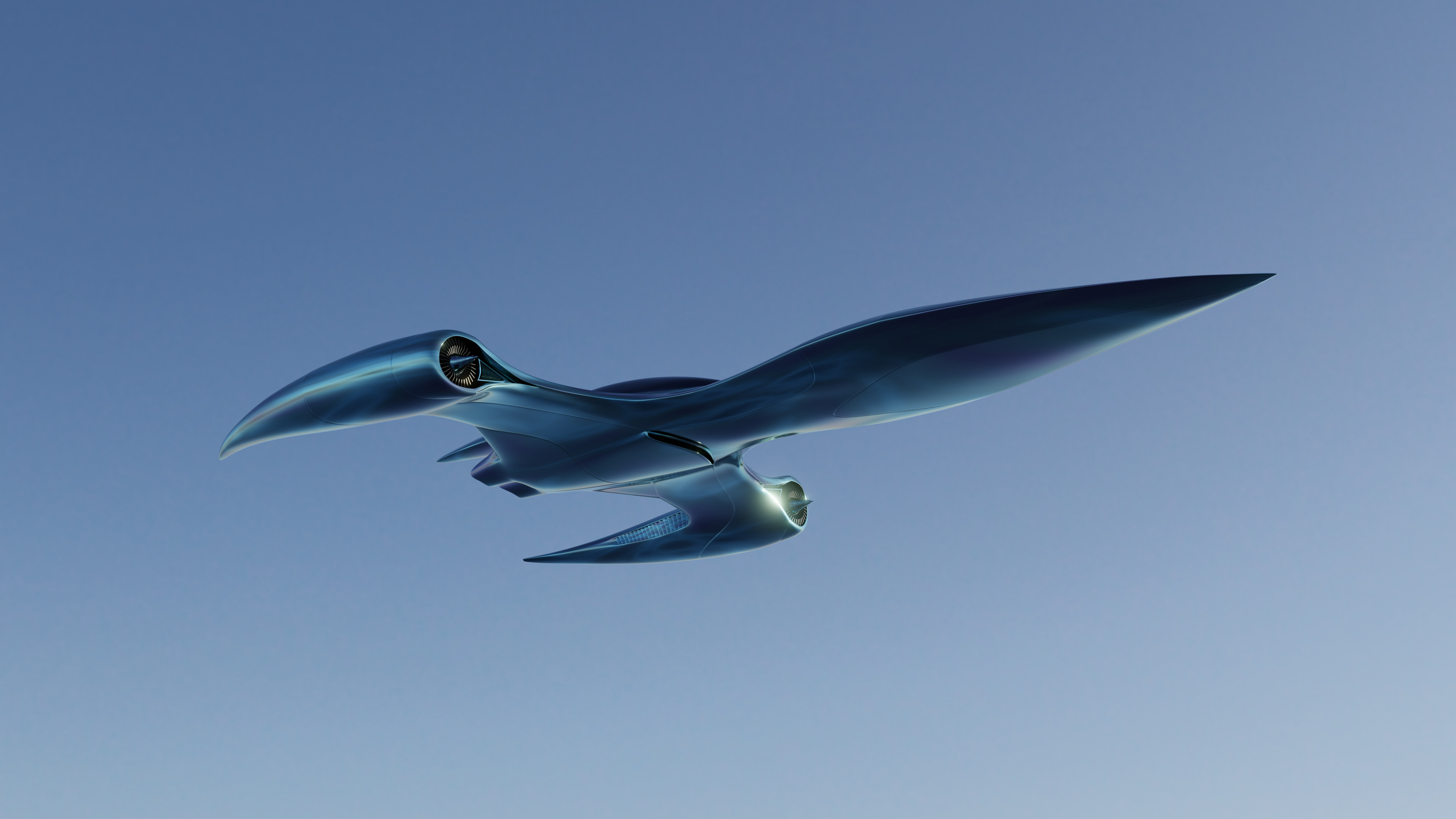 Sci fi aircraft 3D model_9