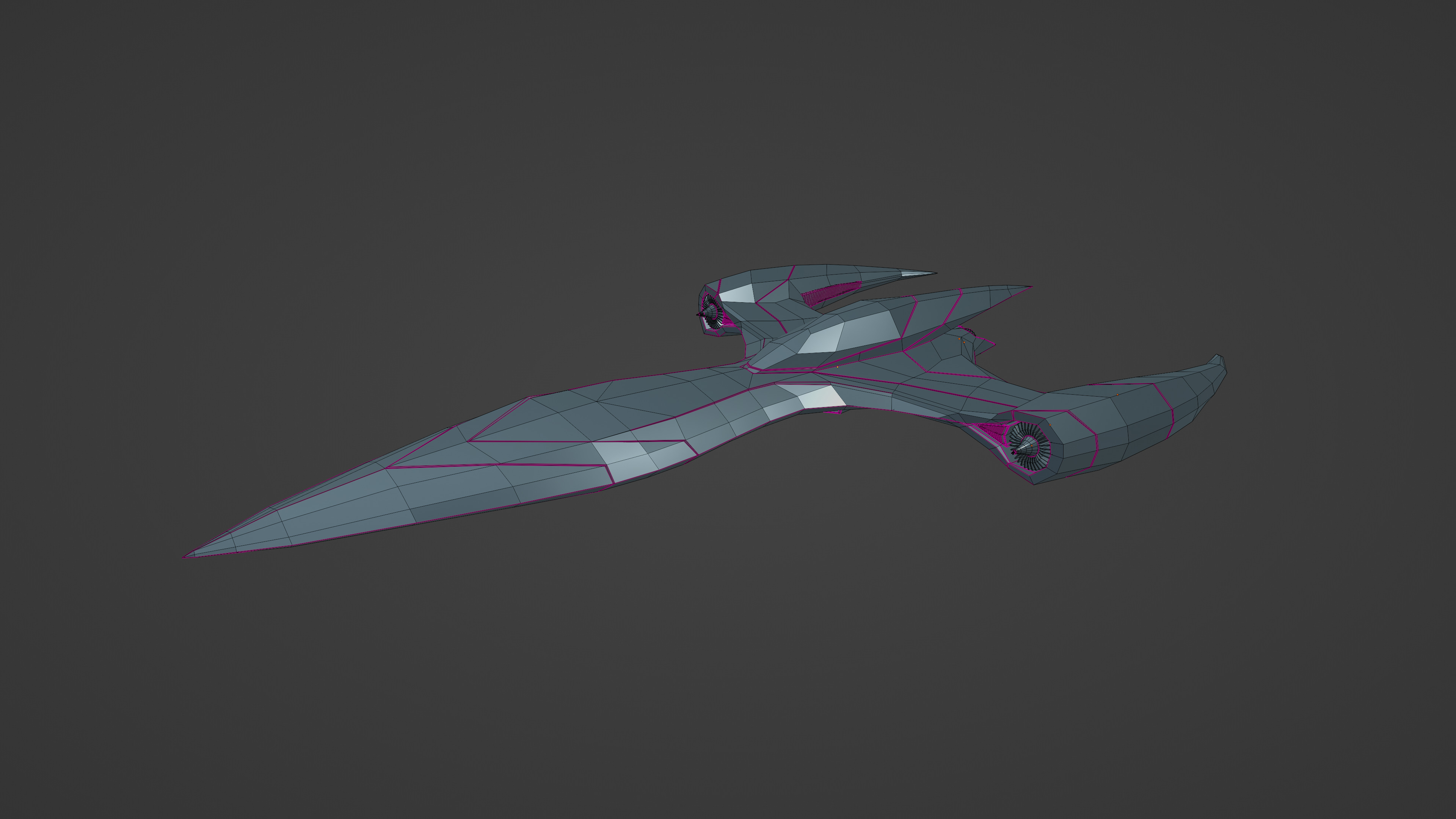 Sci fi aircraft 3D model_15