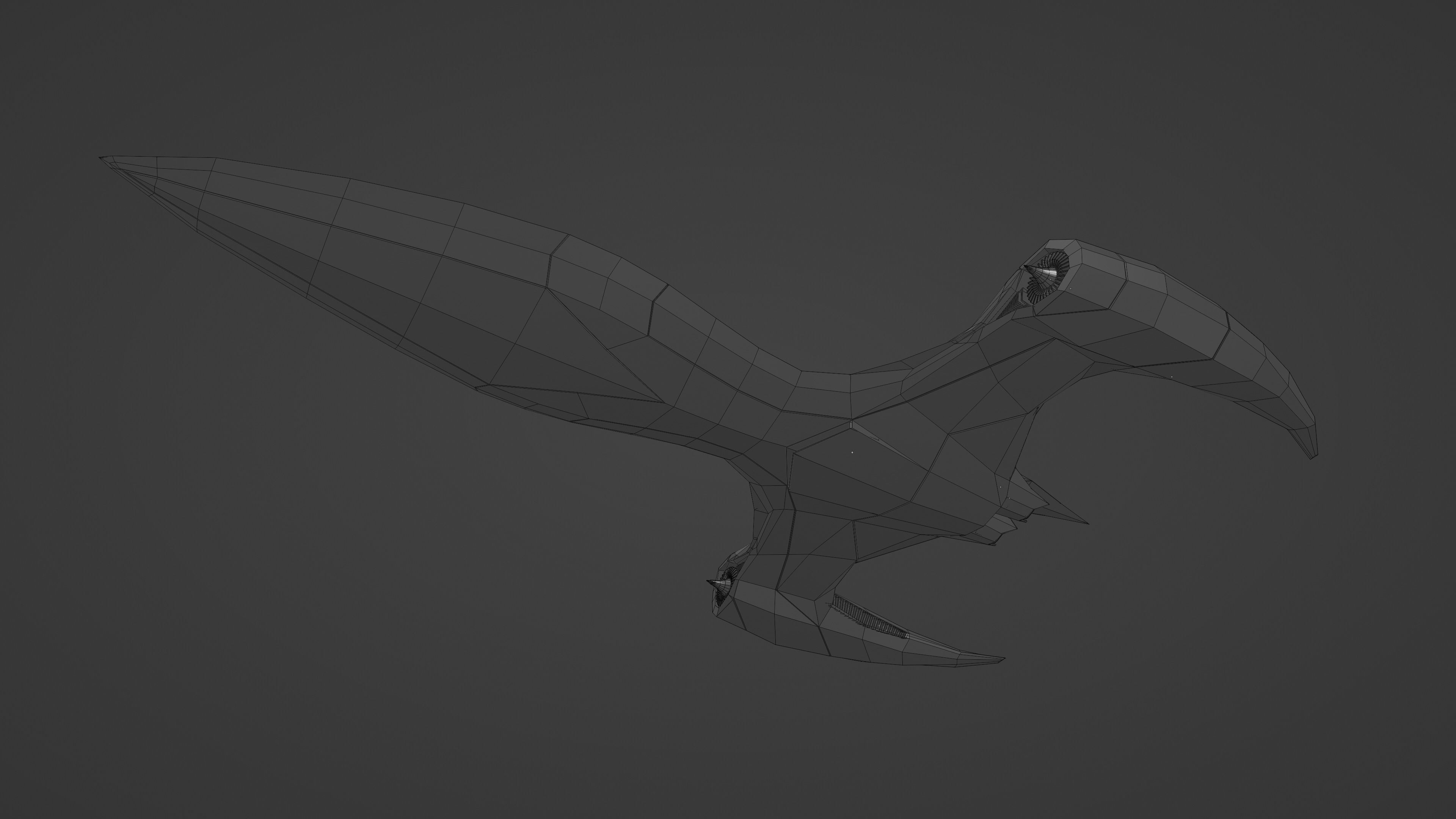 Sci fi aircraft 3D model_18