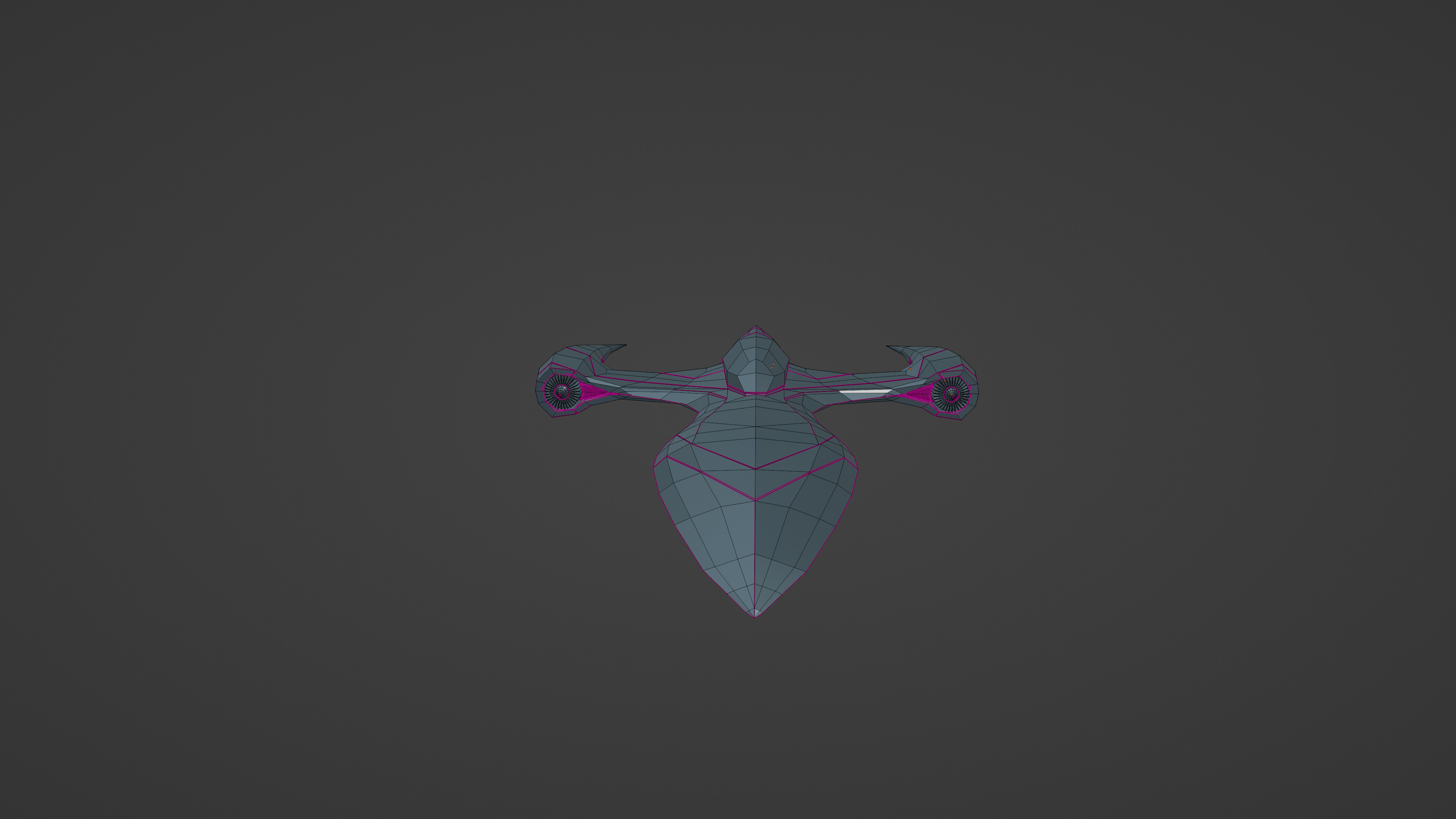 Sci fi aircraft 3D model_17