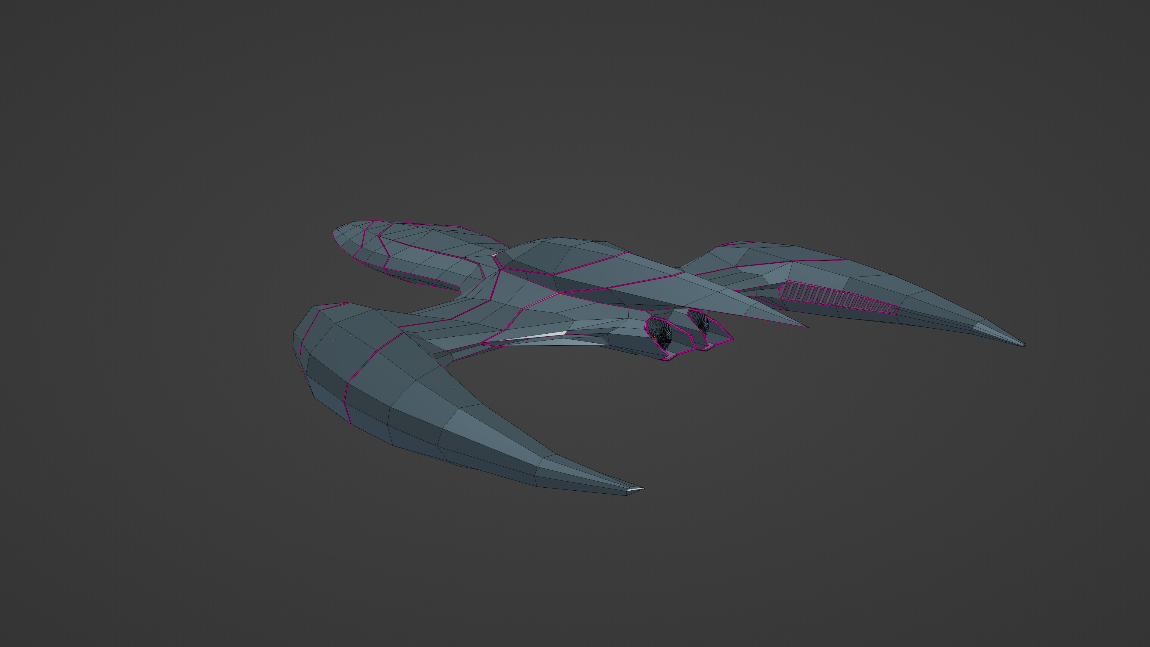 Sci fi aircraft 3D model_16