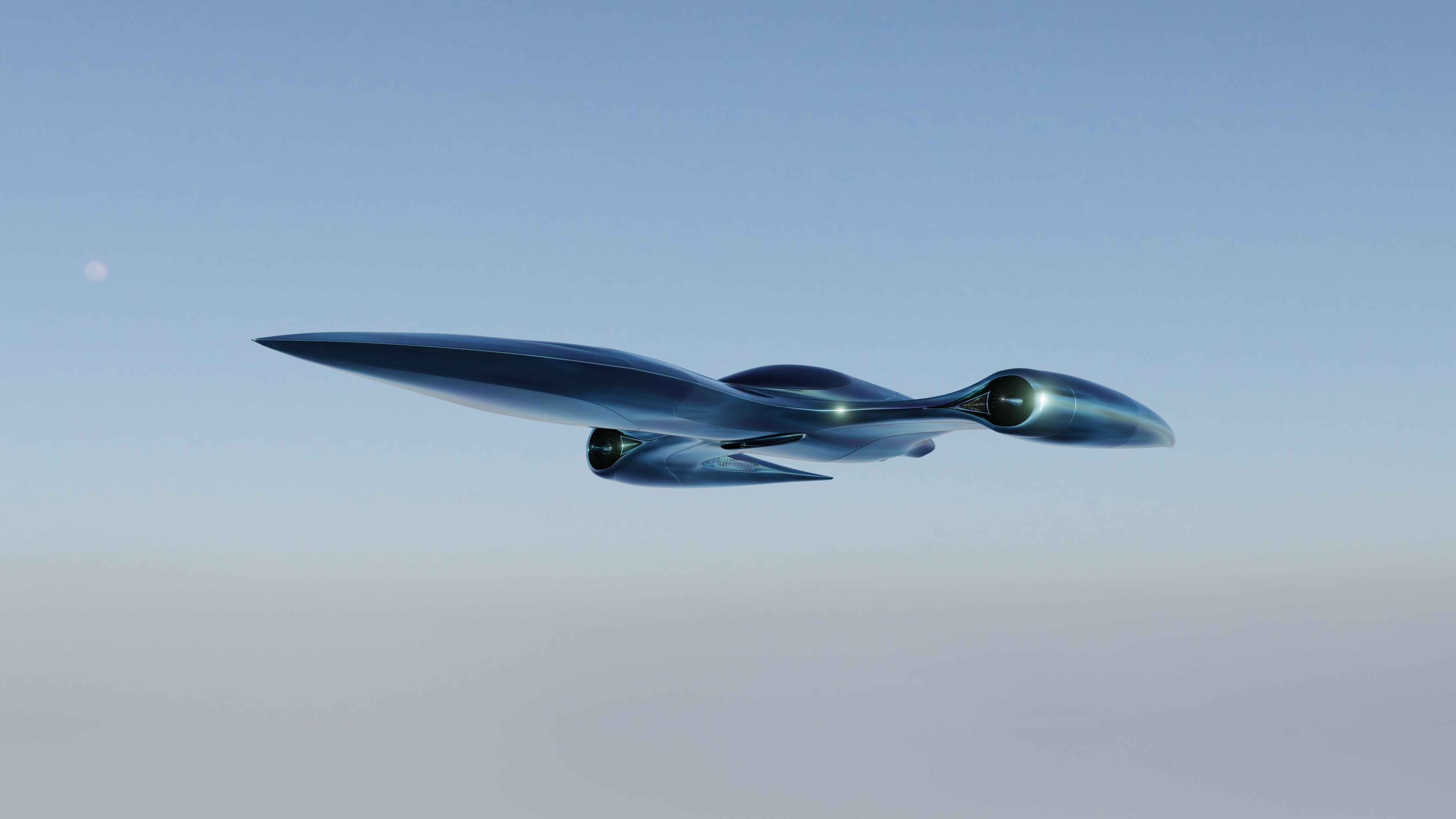 Sci fi aircraft 3D model_10