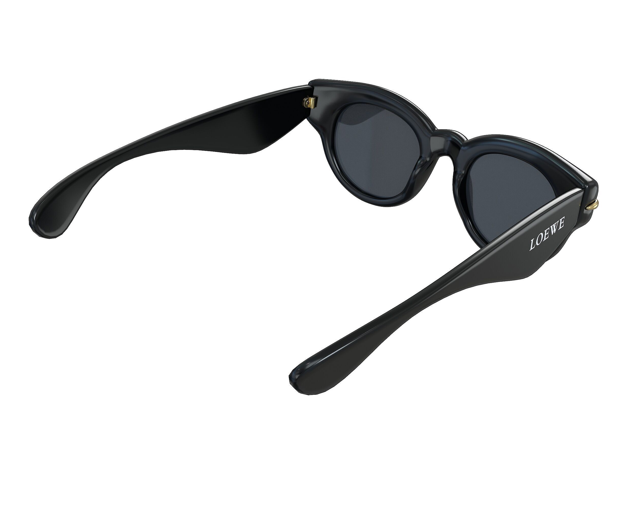 Loewe inflated Round Sunglasses Low-poly 3D model_8