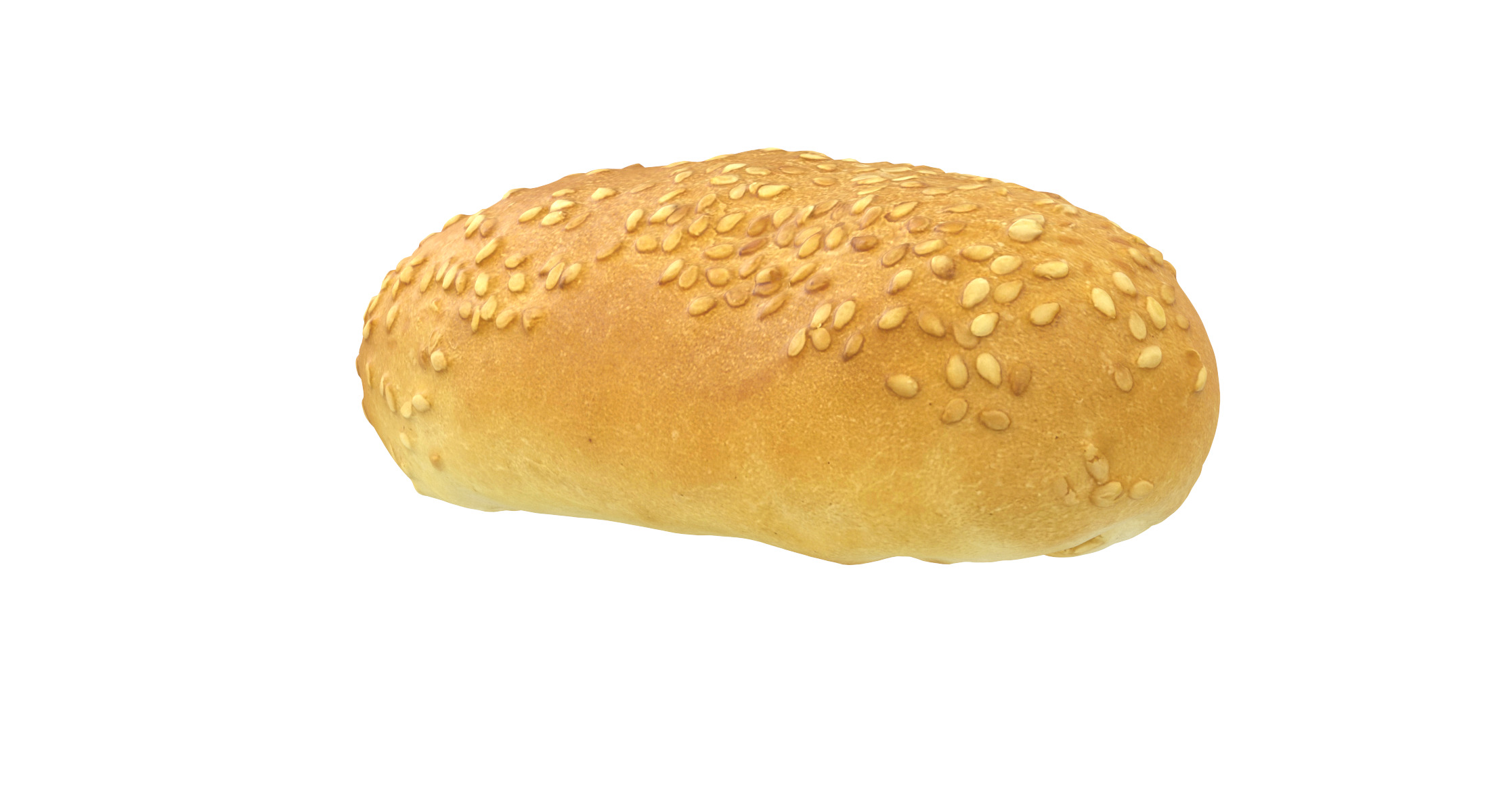 Bun With Sesame Seeds 3D model_4