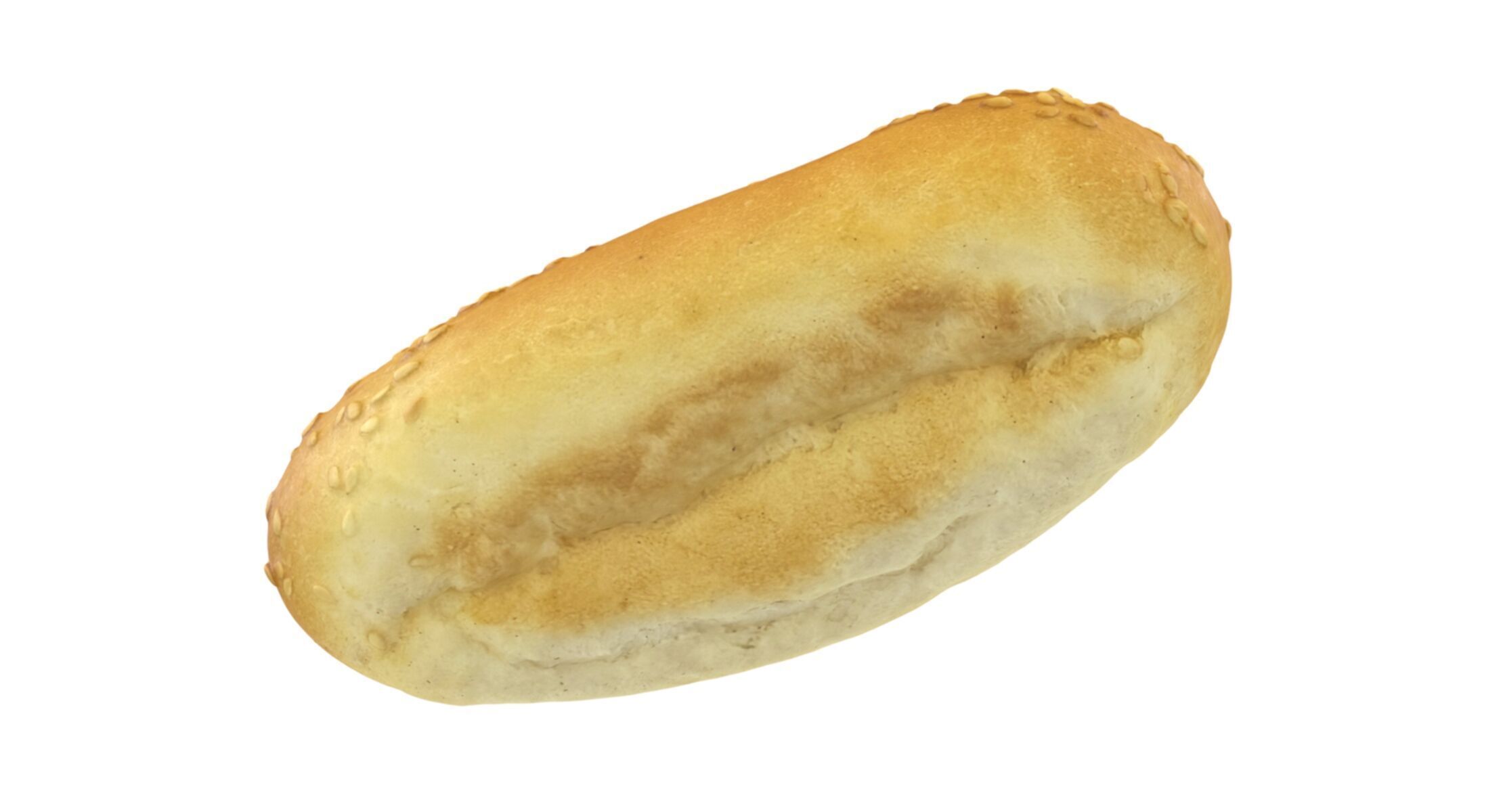 Bun With Sesame Seeds 3D model_2