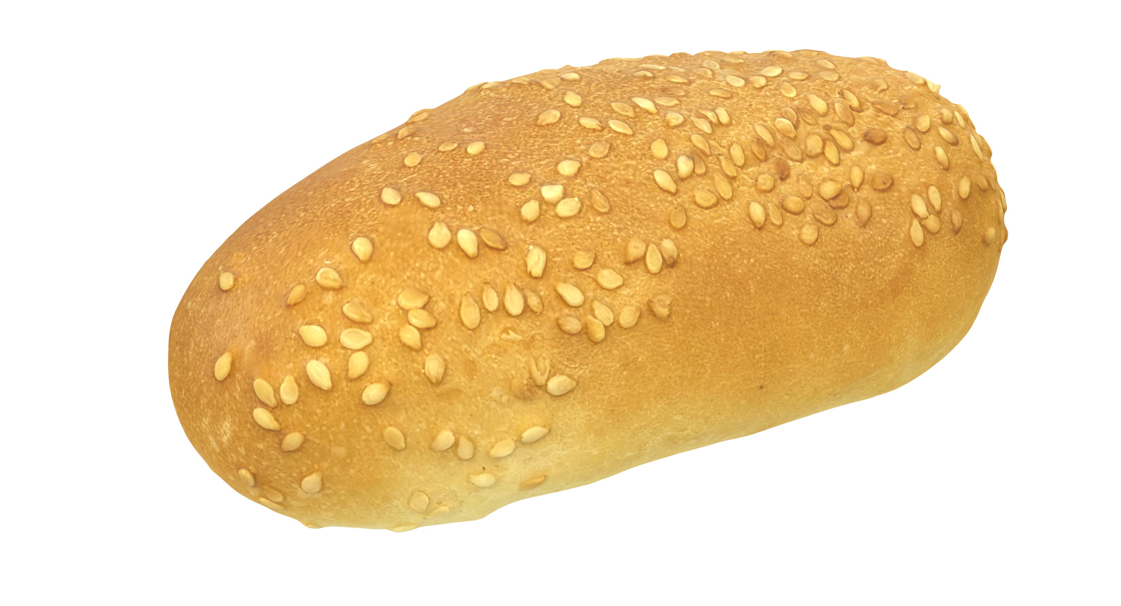 Bun With Sesame Seeds 3D model_3