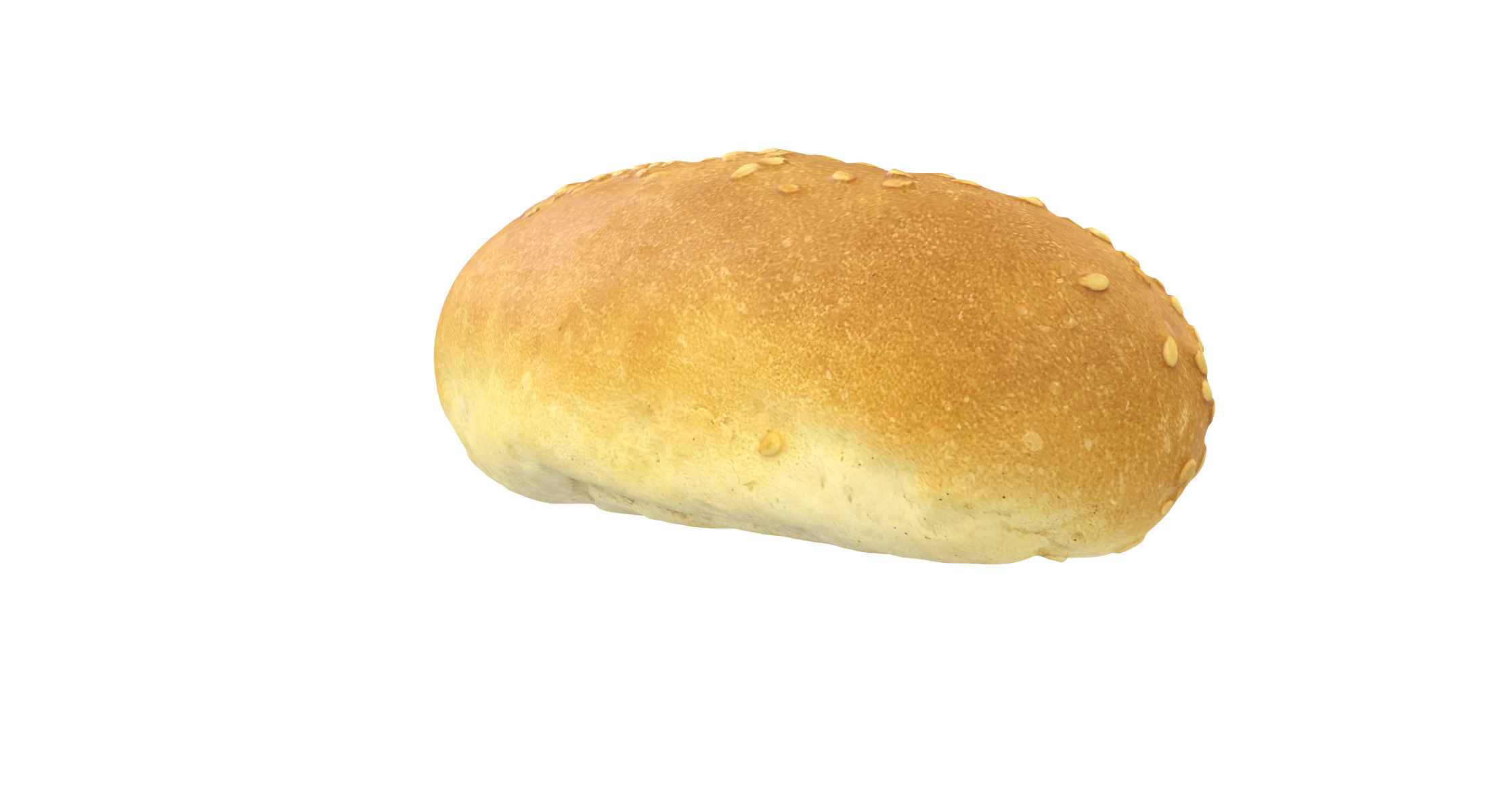 Bun With Sesame Seeds 3D model_5