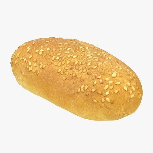 Bun With Sesame Seeds 3D model