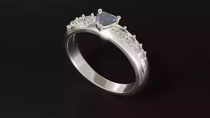 Blue Majesty Wedding Ring