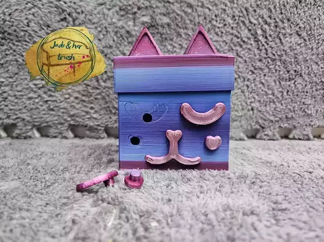 Gabbys dollshouse surprise cat box 3D print model