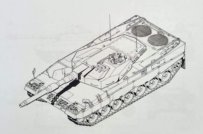 Leopard 2 Flachturm Projekt Leopard 3 from 1979 Free 3D print model