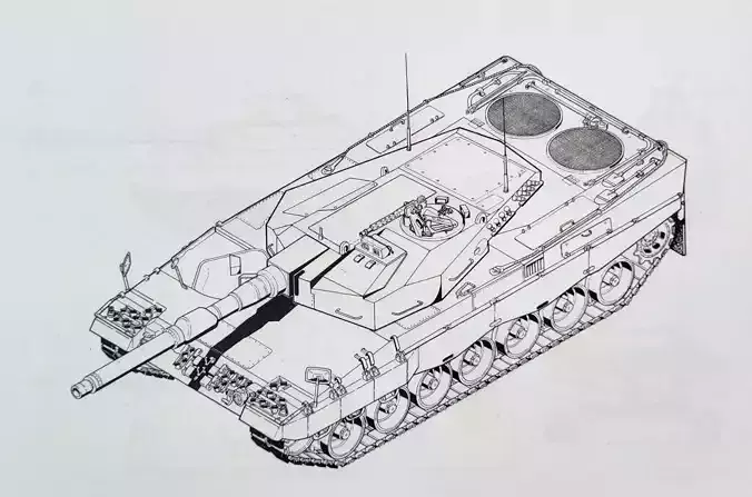Leopard 2 Flachturm Projekt Leopard 3 from 1979