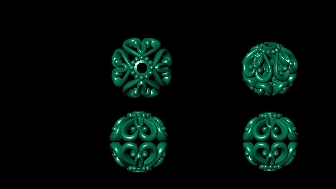 100 Beeds Balls models 3D Model Collection 3D print model 3D print model_66