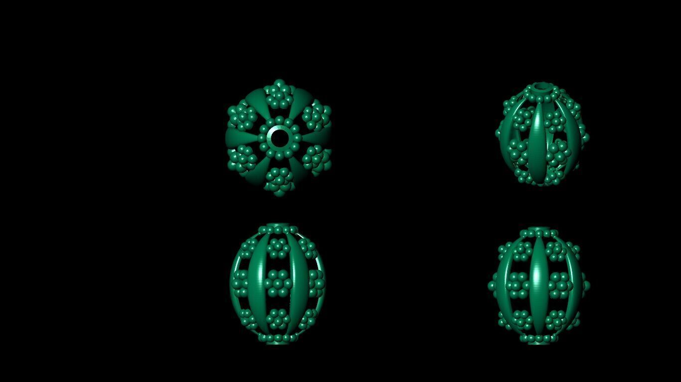 100 Beeds Balls models 3D Model Collection 3D print model 3D print model_68