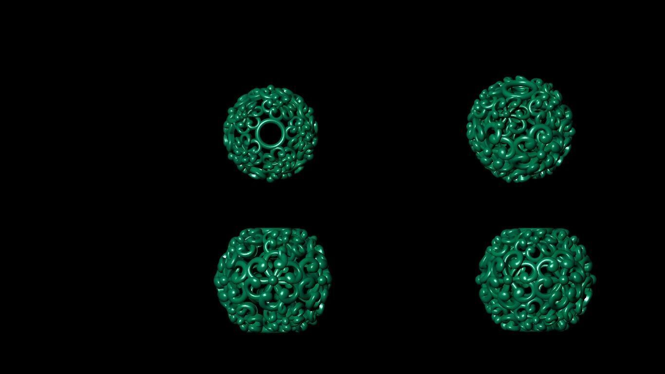 100 Beeds Balls models 3D Model Collection 3D print model 3D print model_35