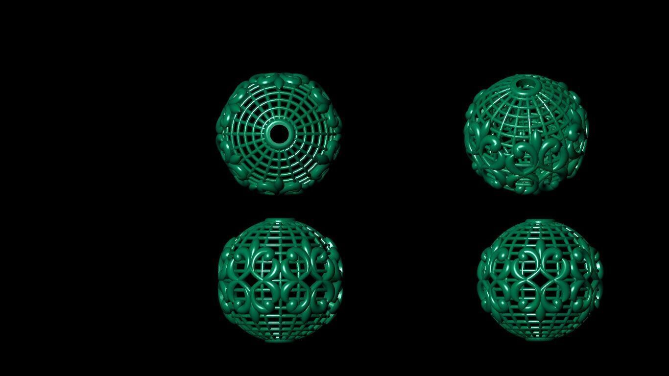 100 Beeds Balls models 3D Model Collection 3D print model 3D print model_58