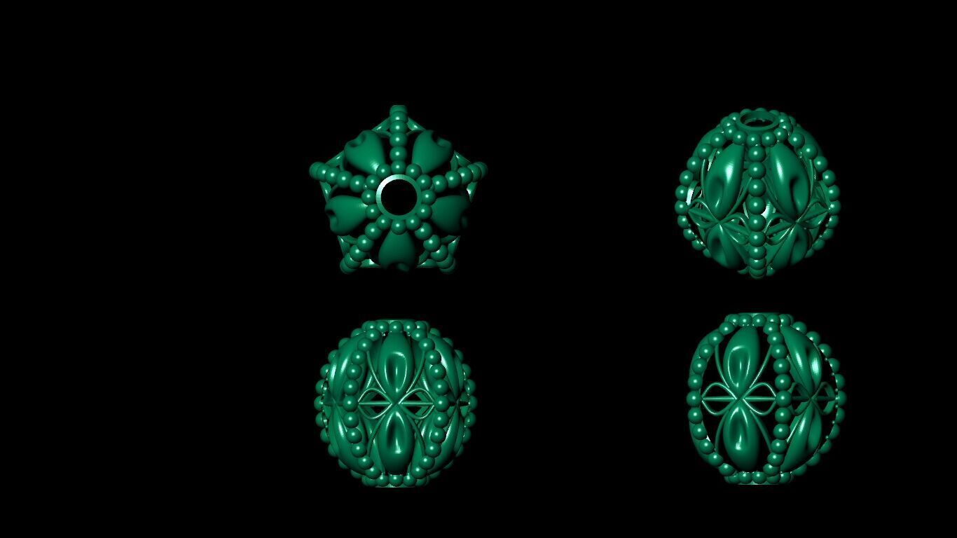 100 Beeds Balls models 3D Model Collection 3D print model 3D print model_67