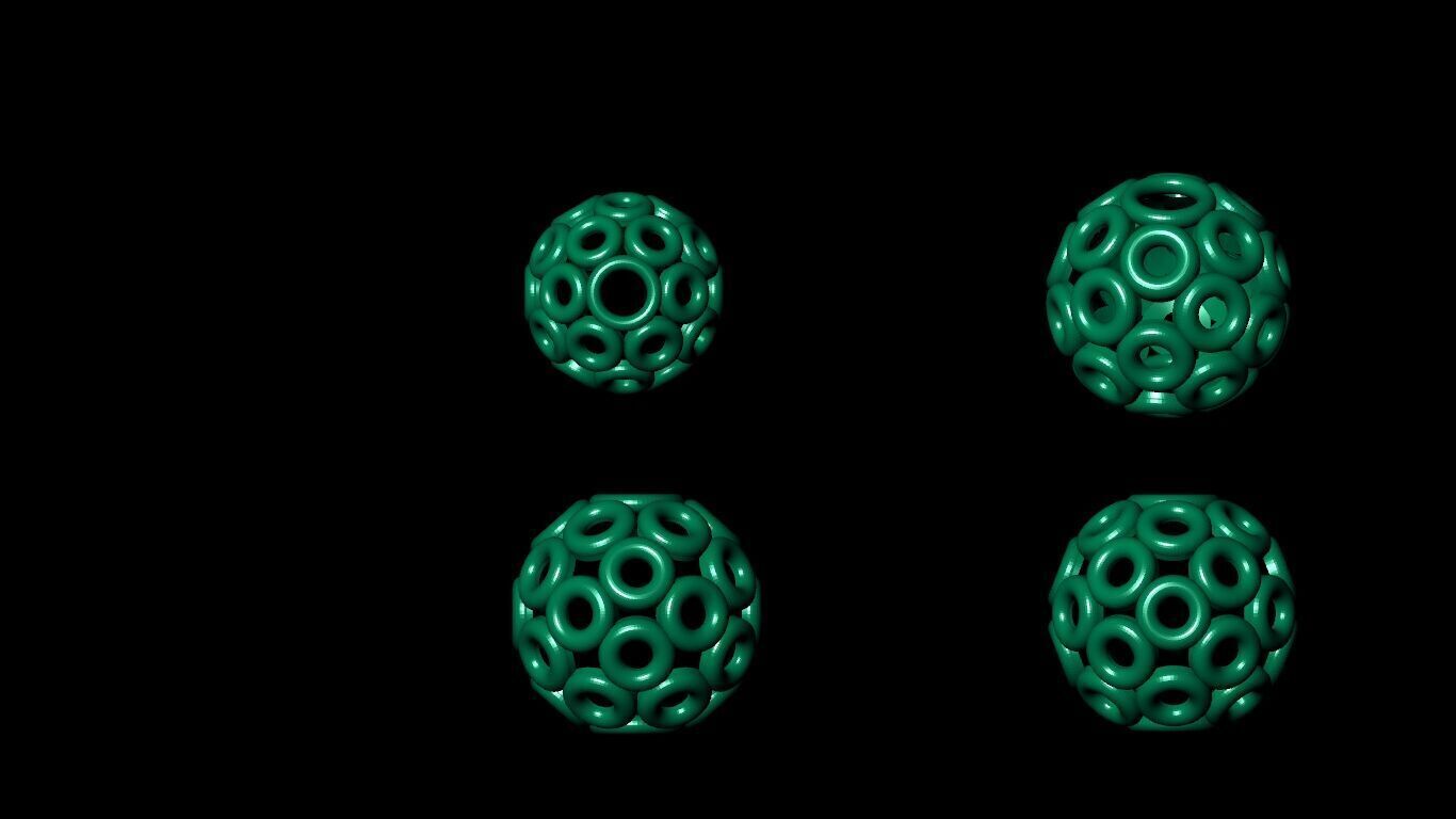 100 Beeds Balls models 3D Model Collection 3D print model 3D print model_40