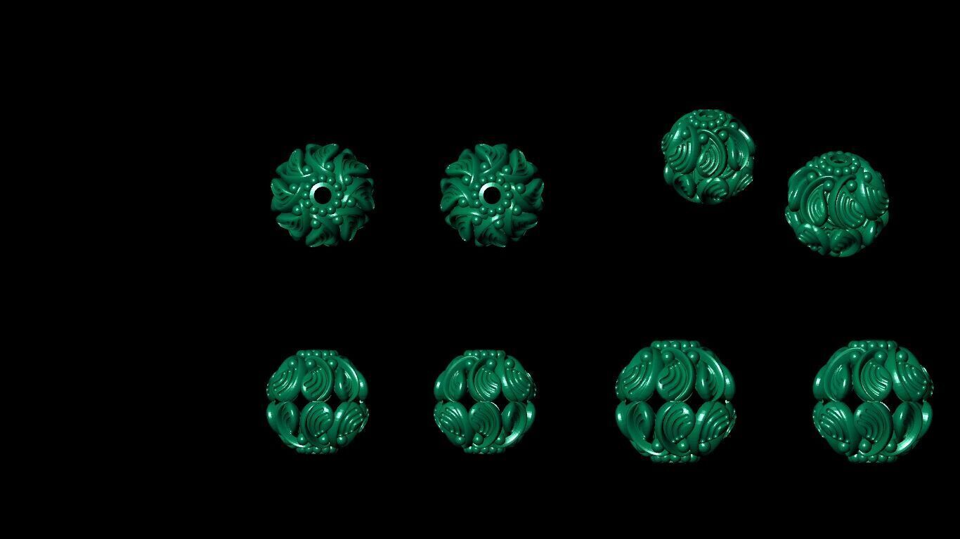 100 Beeds Balls models 3D Model Collection 3D print model 3D print model_69