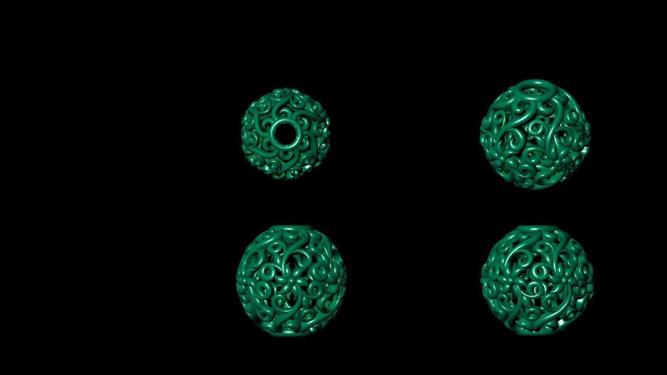 100 Beeds Balls models 3D Model Collection 3D print model 3D print model_38