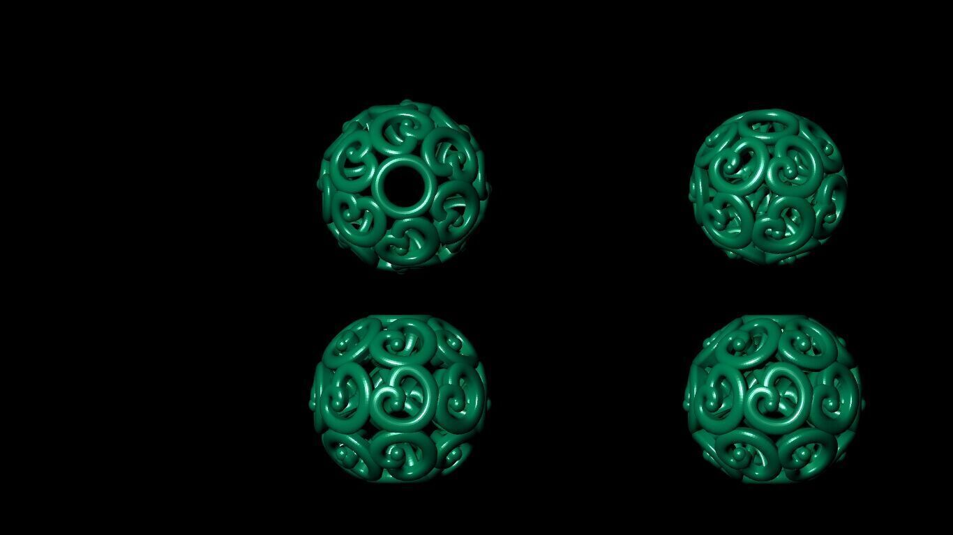 100 Beeds Balls models 3D Model Collection 3D print model 3D print model_47