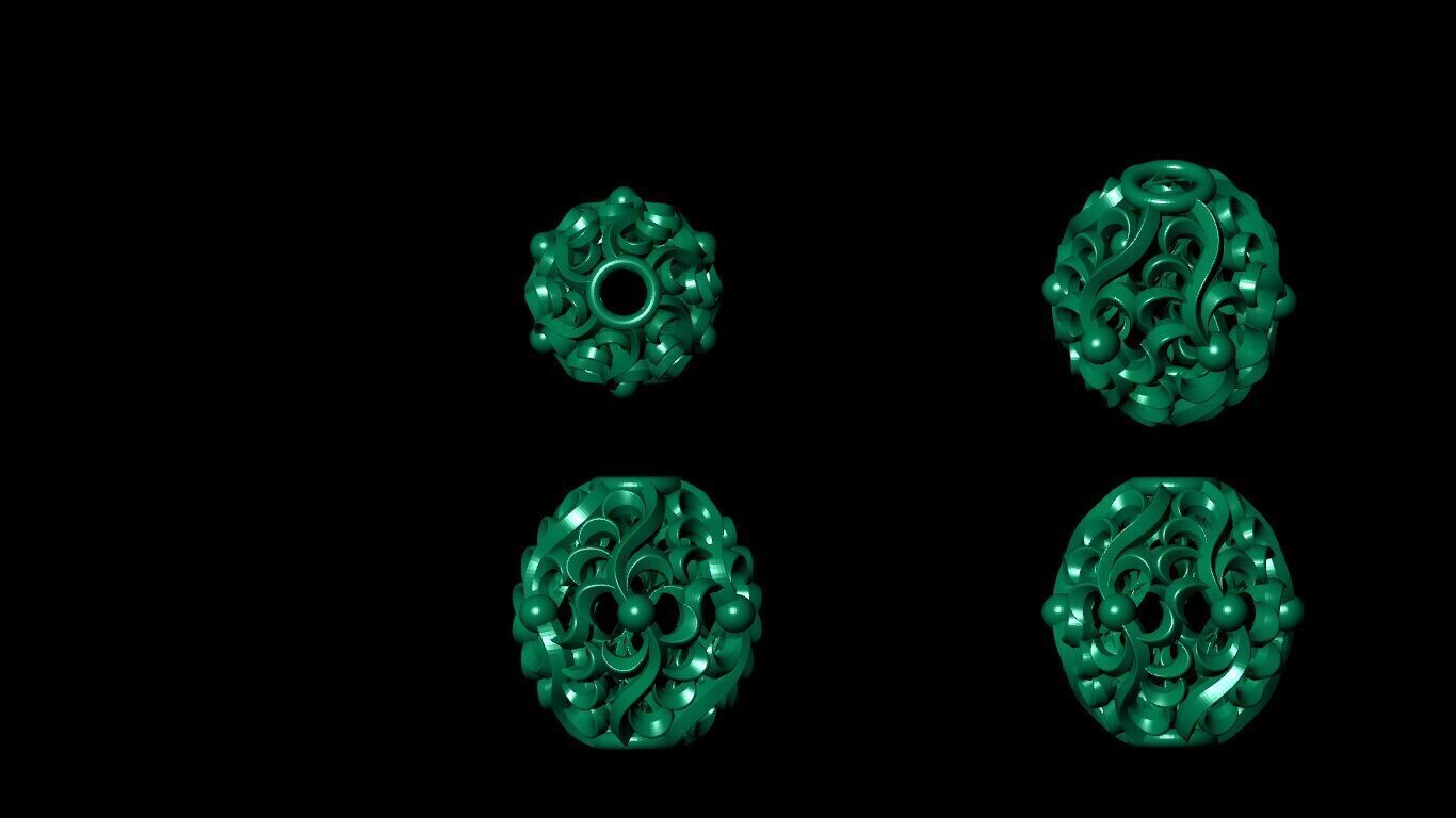 100 Beeds Balls models 3D Model Collection 3D print model 3D print model_39