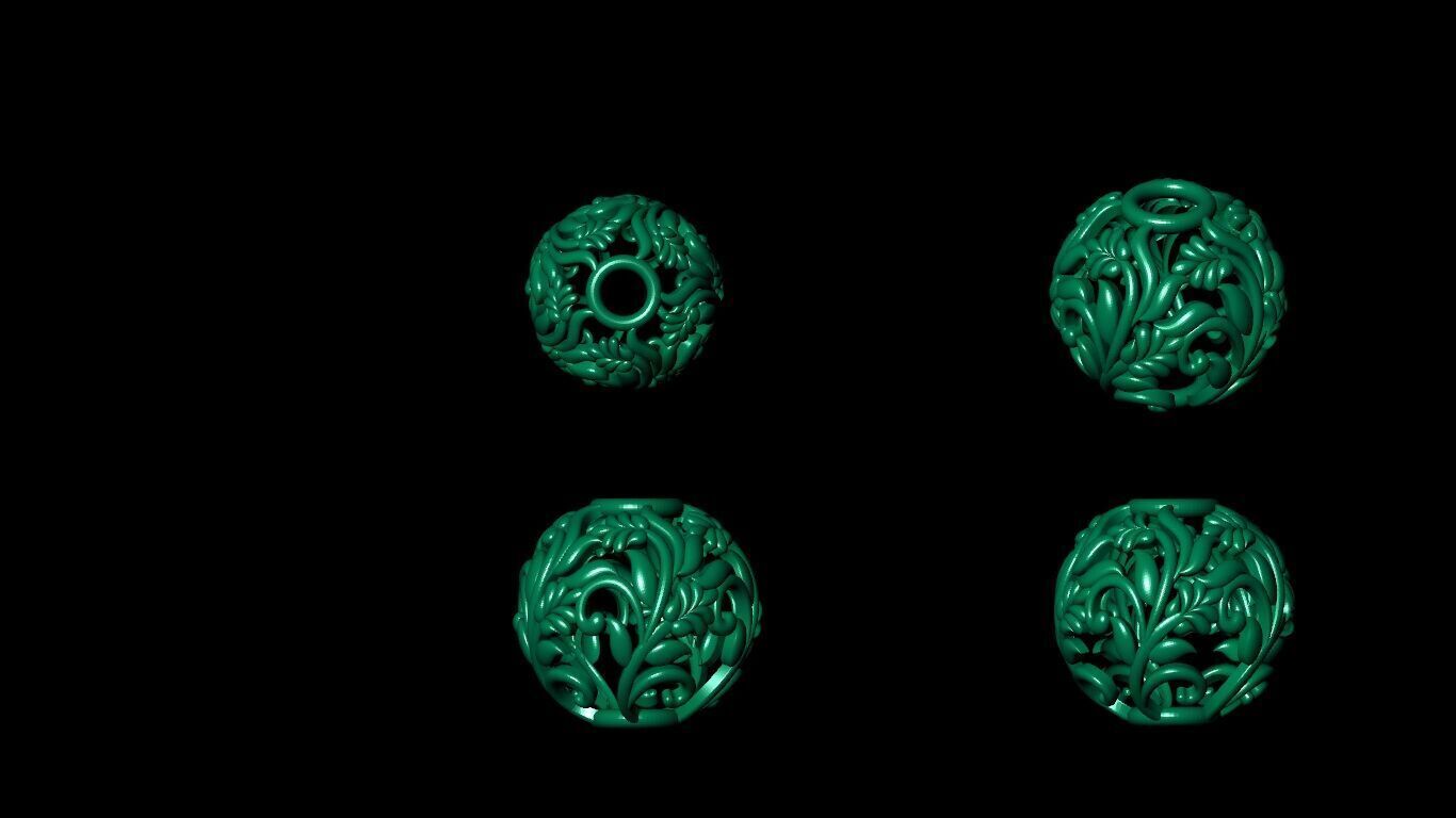 100 Beeds Balls models 3D Model Collection 3D print model 3D print model_37