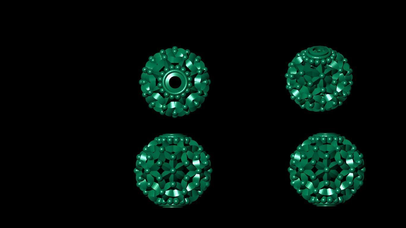 100 Beeds Balls models 3D Model Collection 3D print model 3D print model_74