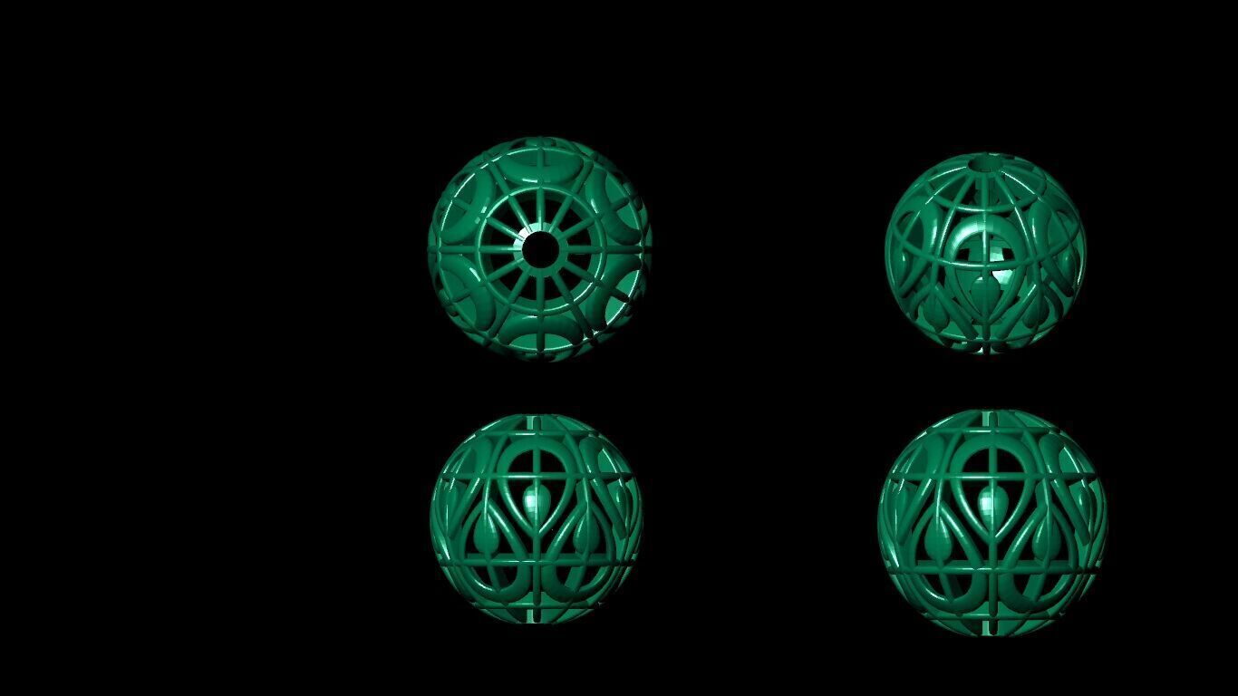 100 Beeds Balls models 3D Model Collection 3D print model 3D print model_73