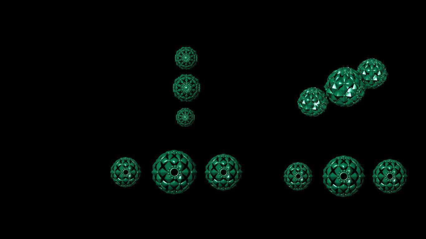 100 Beeds Balls models 3D Model Collection 3D print model 3D print model_51