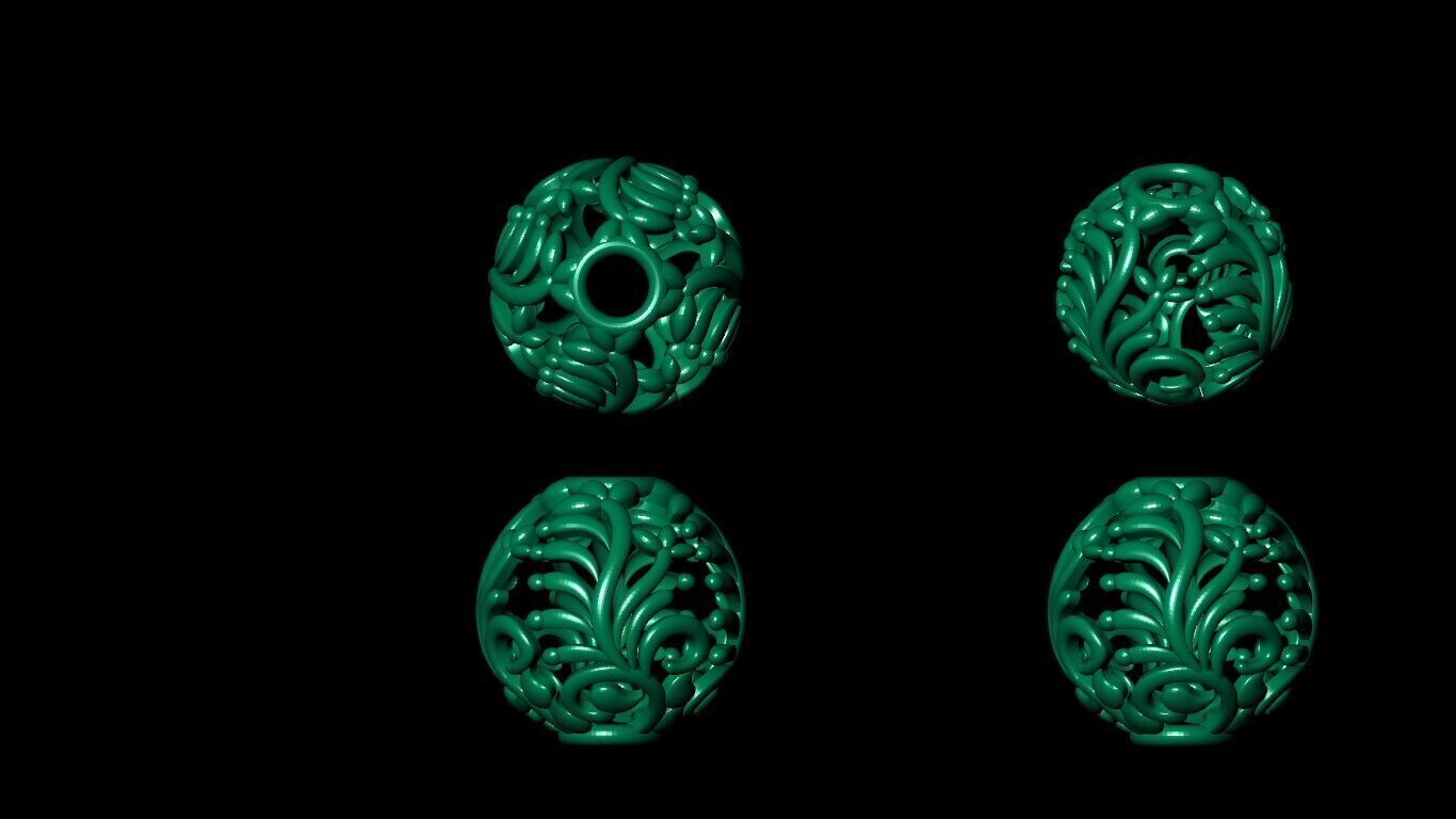 100 Beeds Balls models 3D Model Collection 3D print model 3D print model_46