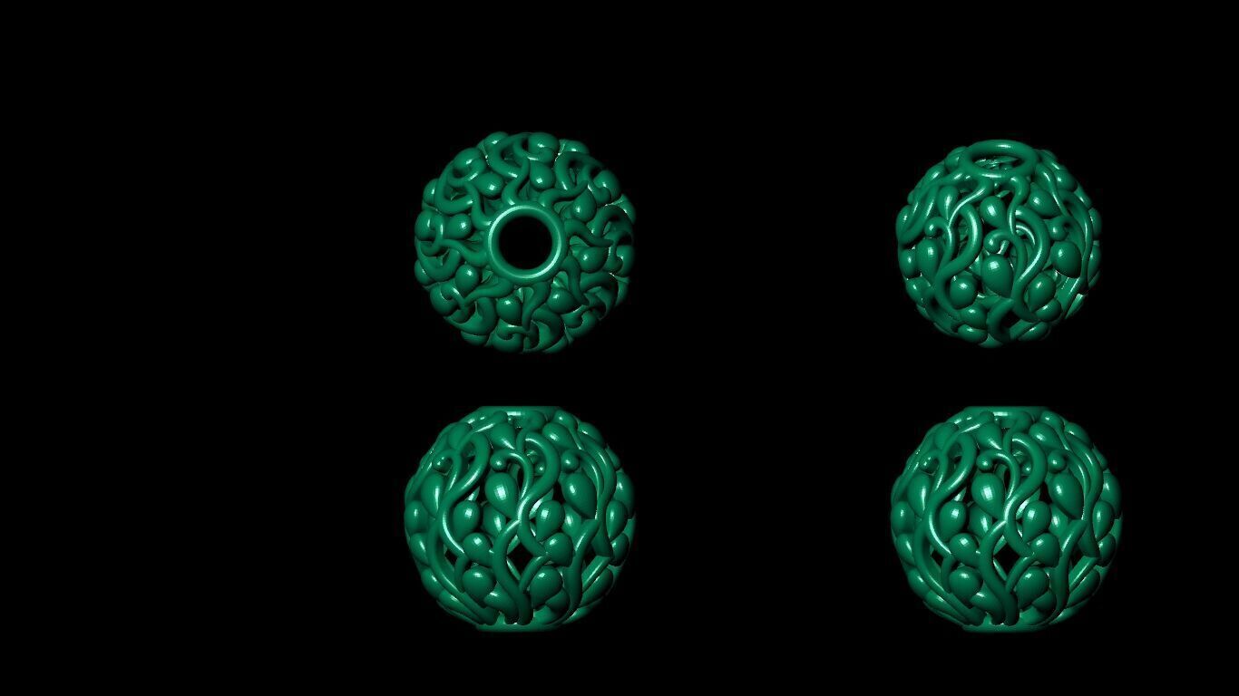 100 Beeds Balls models 3D Model Collection 3D print model 3D print model_45