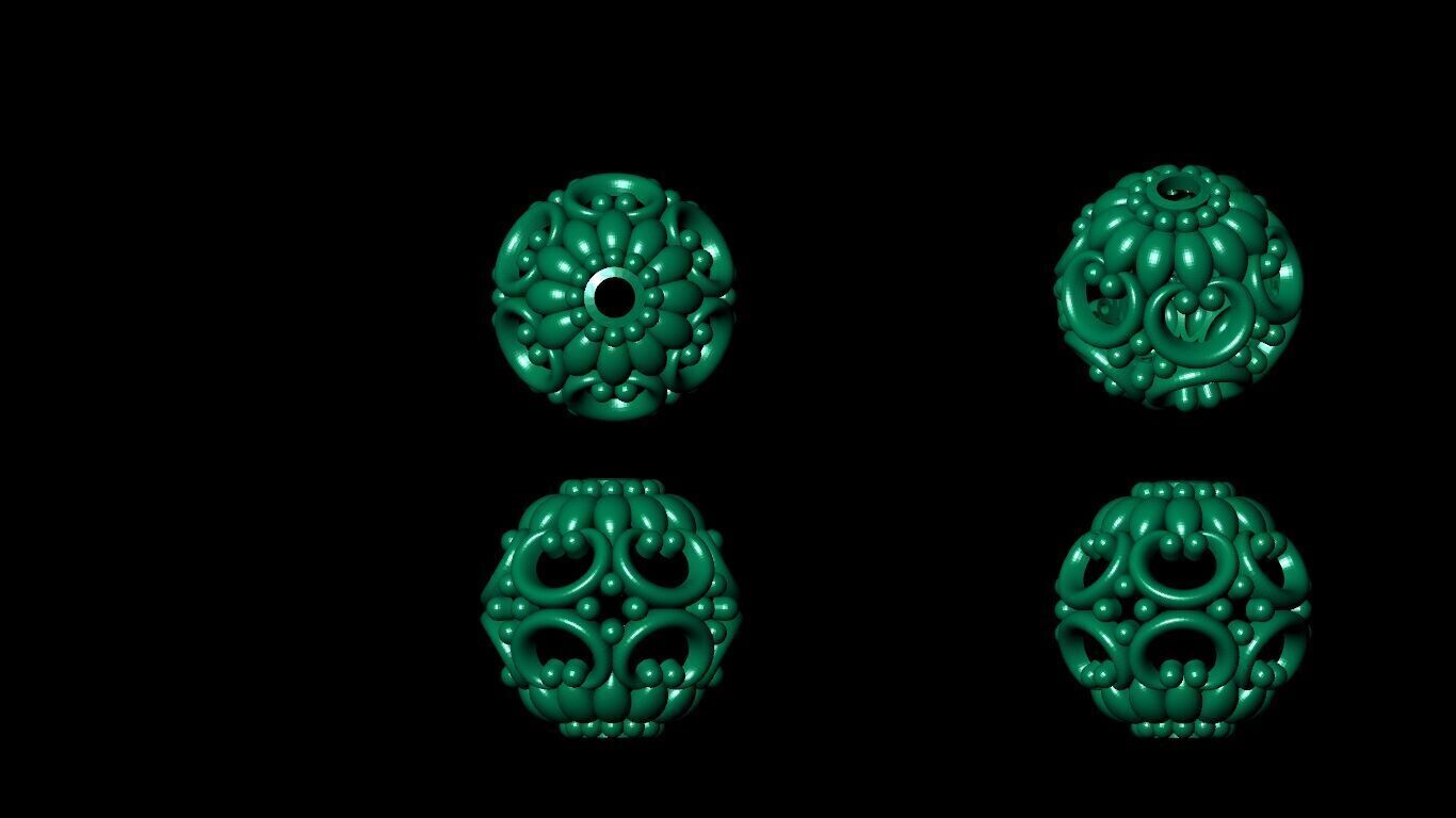 100 Beeds Balls models 3D Model Collection 3D print model 3D print model_65