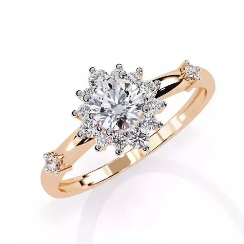 Solitaire Diamond Ring 360 animation renders 3dm stl details