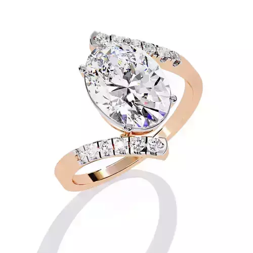 Solitaire Diamond Ring 360 animation renders 3dm stl details