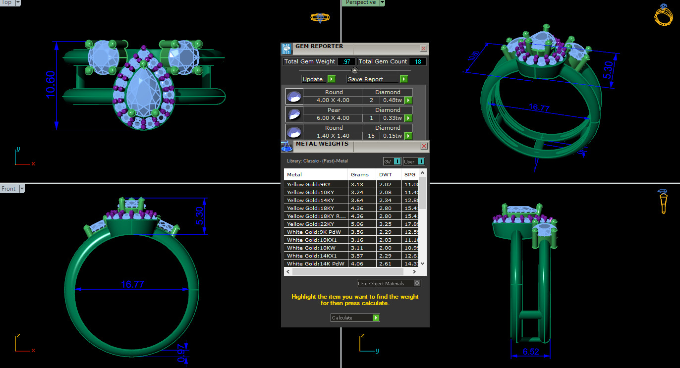 Solitaire Diamond Ring 360 animation renders 3dm stl details 3D print model_2