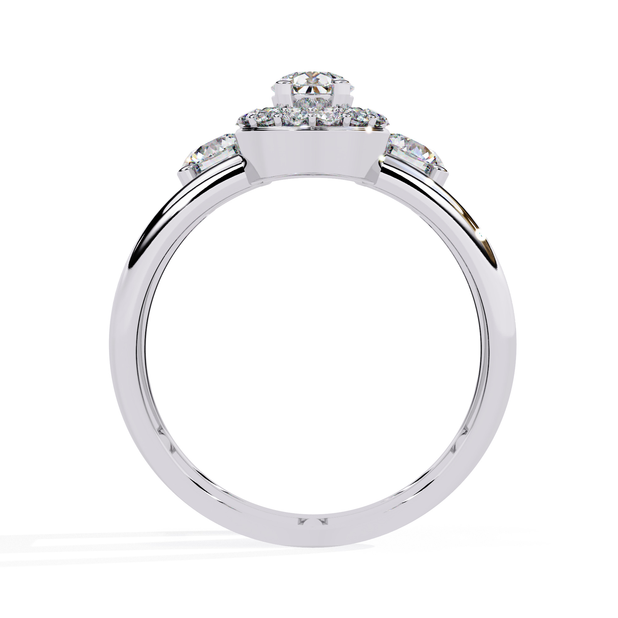 Solitaire Diamond Ring 360 animation renders 3dm stl details 3D print model_29