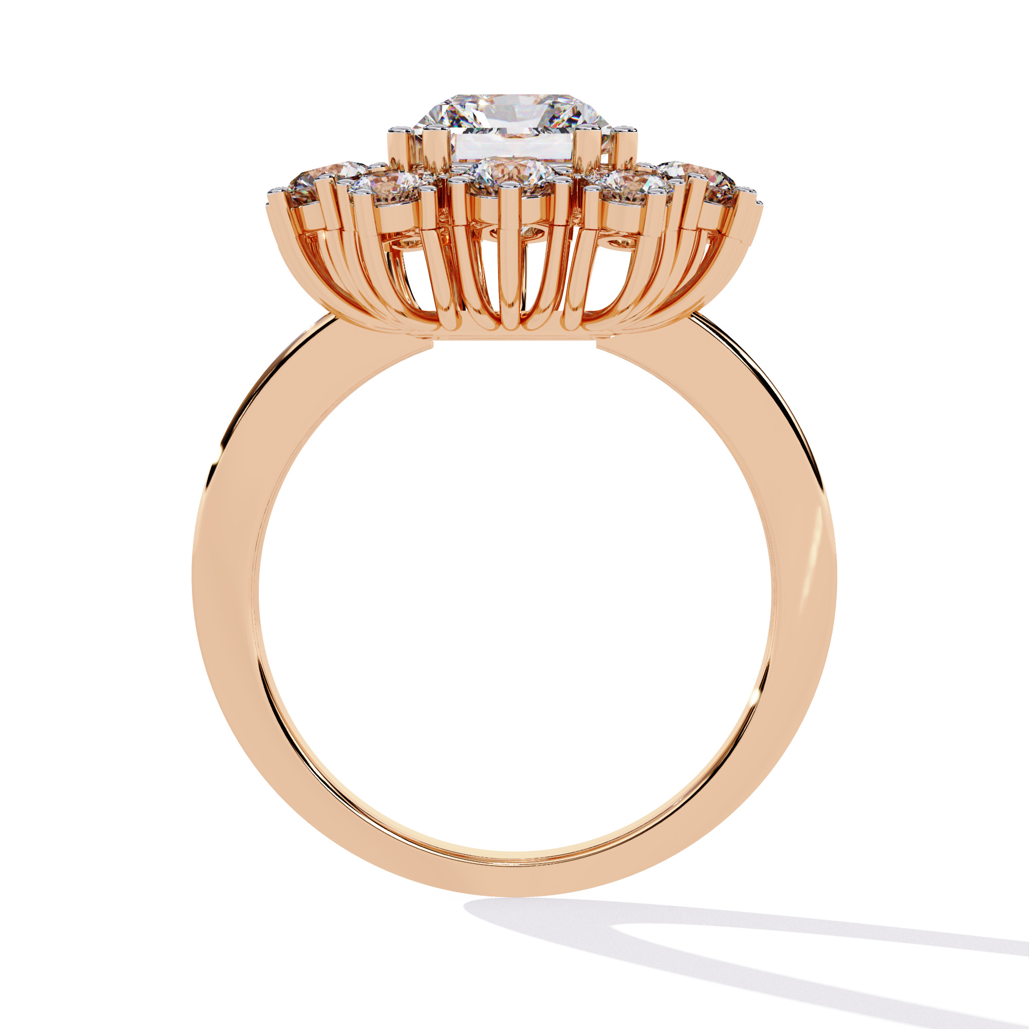 Solitaire Diamond Ring 360 animation renders 3dm stl details 3D print model_14