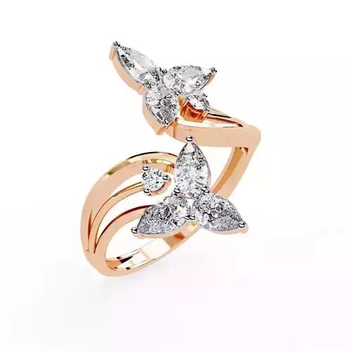 Solitaire Diamond Ring 360 animation renders 3dm stl details
