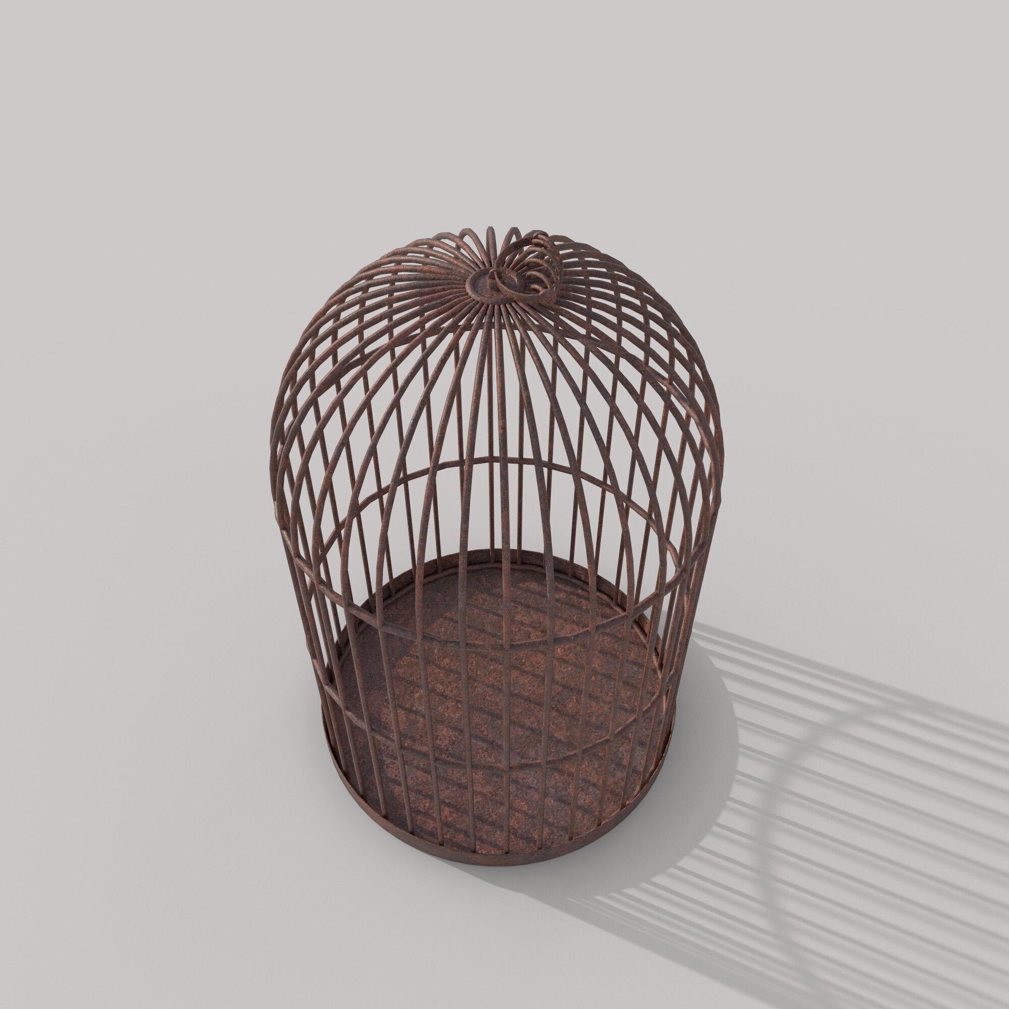 Round Rat Cage 3D model_3